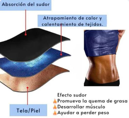 🎁Promoción del 50%🎁 Camiseta Faja Efecto Sauna: Para Hombres y Mujeres